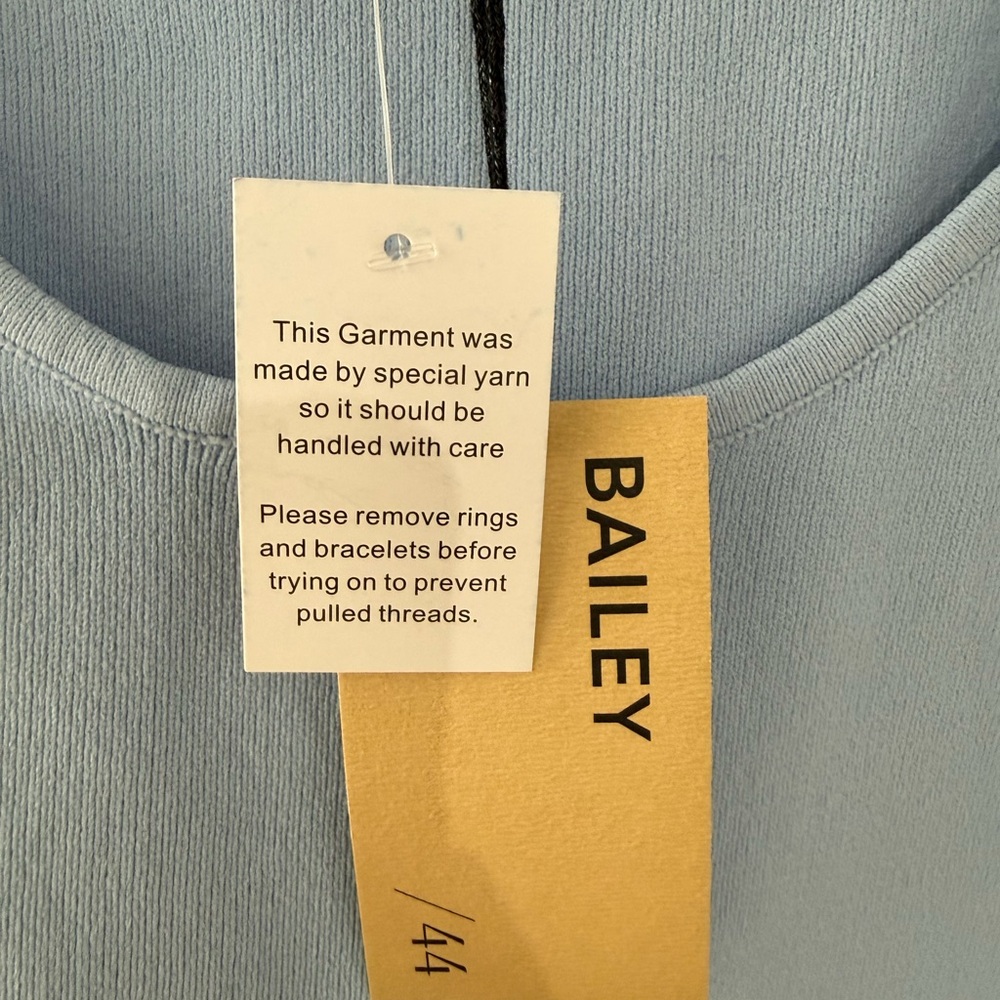Bailey 44 Luxury Sleeveless Jenna Ruffle Sleeved Baby Blue Top Size XL (NEW) - Picture 6 of 7